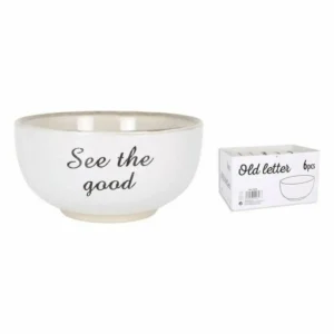 Bol old letter ceramique 500 ml_2778. DIAYTAR SENEGAL - Où la Tradition Renouvelée Rencontre l'Innovation. Explorez notre gamme de produits qui fusionnent l'héritage culturel avec les besoins contemporains.