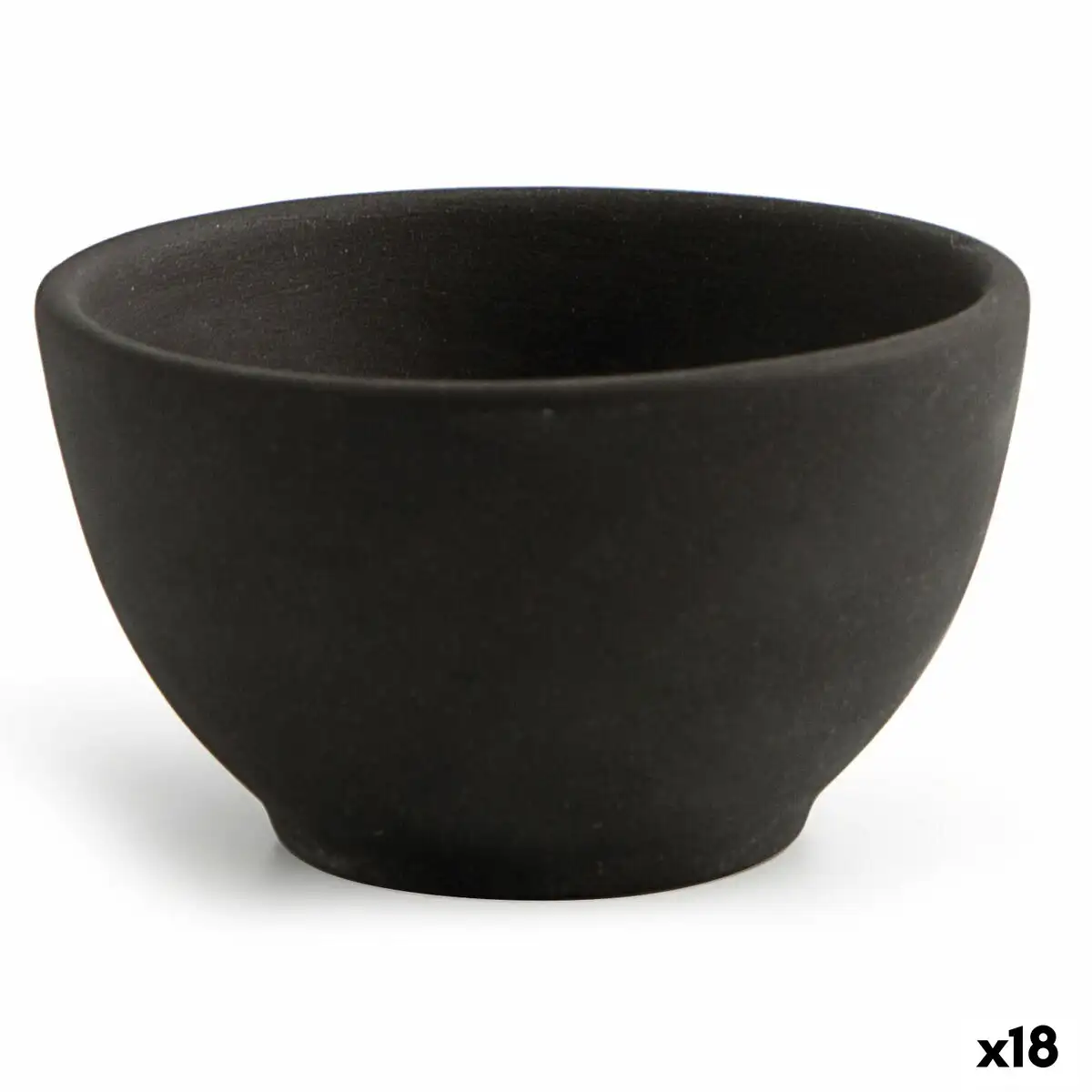 Bol quid mineral ceramique noir 9 x 5 cm 18 unites _4303. DIAYTAR SENEGAL - Là où Chaque Achat a du Sens. Explorez notre gamme et choisissez des produits qui racontent une histoire, votre histoire.