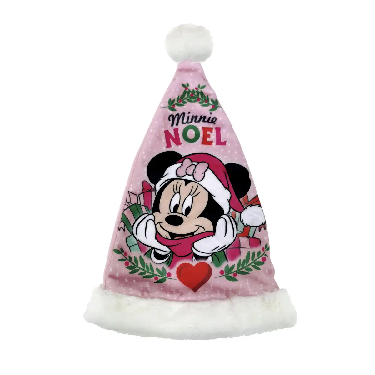 Bonnet de pere noel minnie mouse lucky enfant 37 cm_3060. Bienvenue sur DIAYTAR SENEGAL - Où Chaque Article a son Histoire. Découvrez notre sélection méticuleuse de produits qui racontent l'authenticité et la beauté du Sénégal.