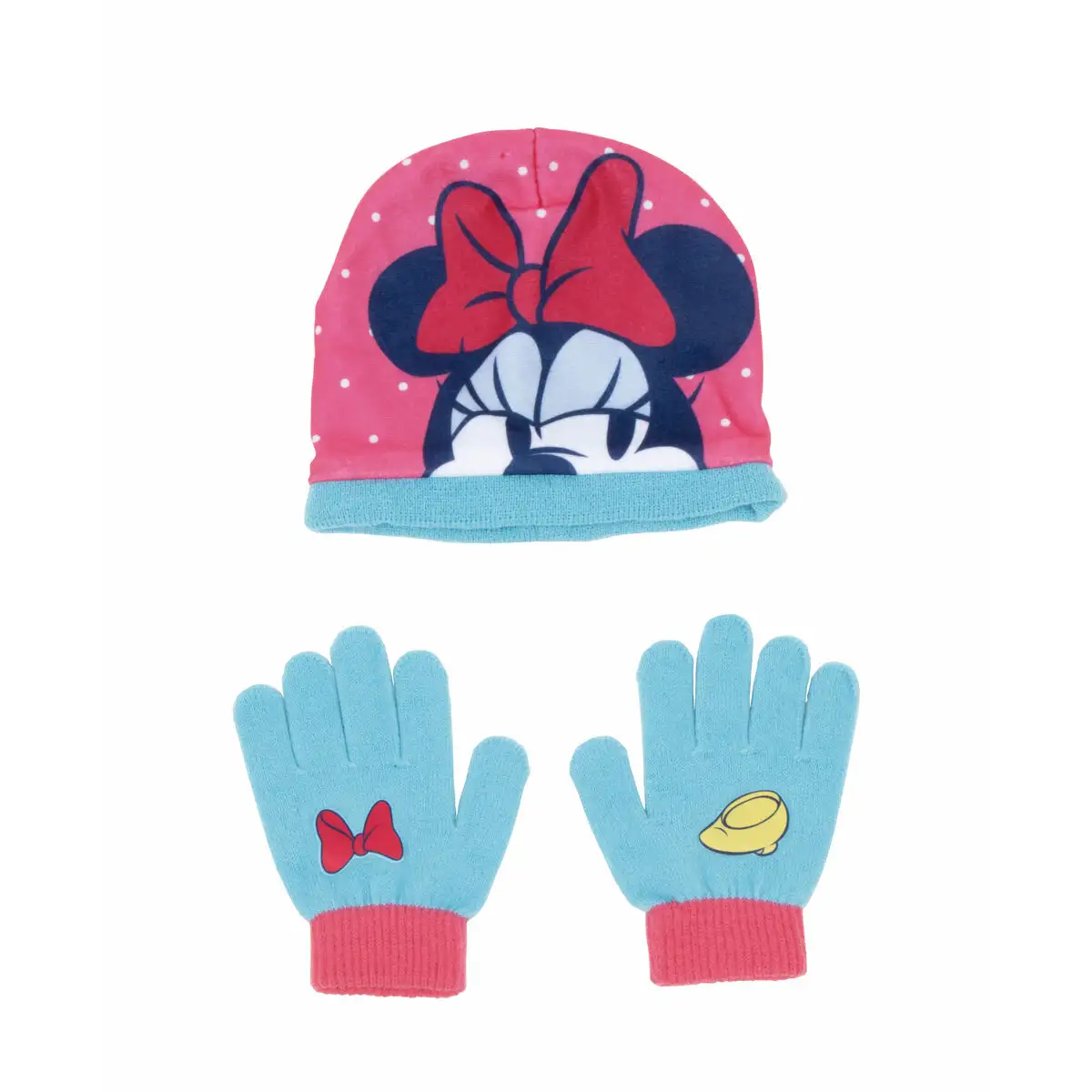 Bonnet et gants minnie mouse lucky bleu clair_5360. DIAYTAR SENEGAL - Votre Destination Shopping Exquise. Explorez notre boutique en ligne et découvrez des trésors qui ajoutent une touche de sophistication à votre style et à votre espace.