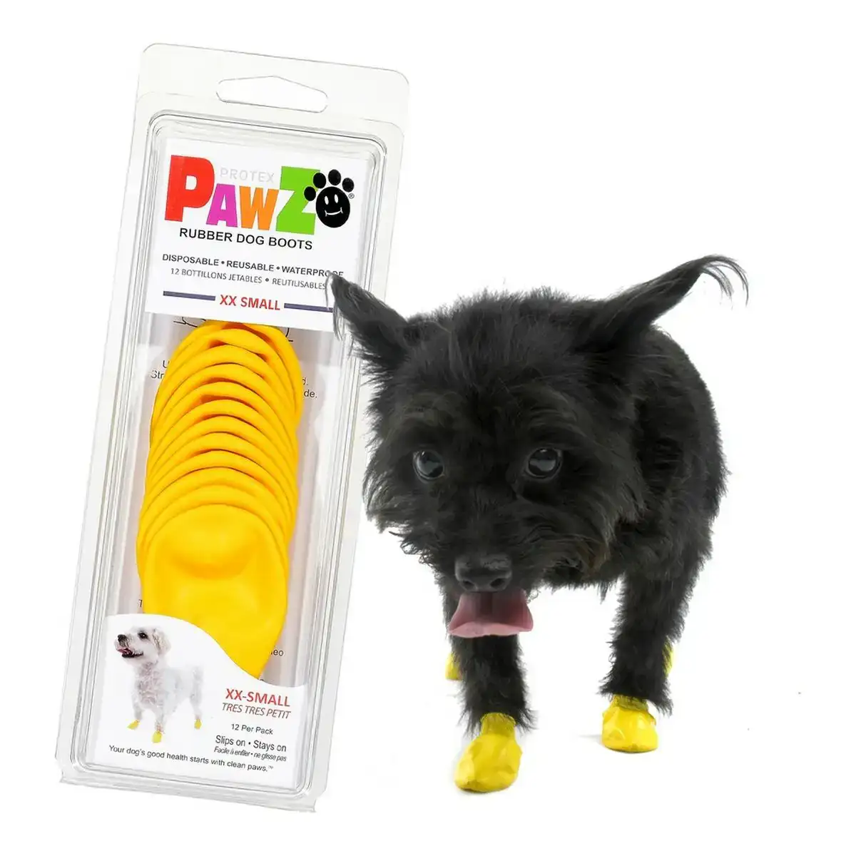 Bottes pawz chien 12 unites jaune taille xxs_3834. DIAYTAR SENEGAL - L'Univers du Choix et de l'Authenticité. Explorez notre catalogue et découvrez des articles qui incarnent le patrimoine du Sénégal et la modernité du monde.
