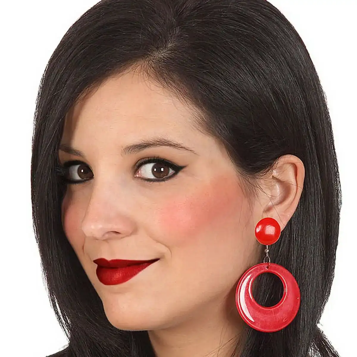 Boucles d oreilles rouge espagne_6588. Bienvenue chez DIAYTAR SENEGAL - Votre Porte d'Accès à la Diversité. Découvrez notre boutique en ligne et choisissez parmi une pléthore d'articles qui célèbrent la richesse culturelle du Sénégal et au-delà.