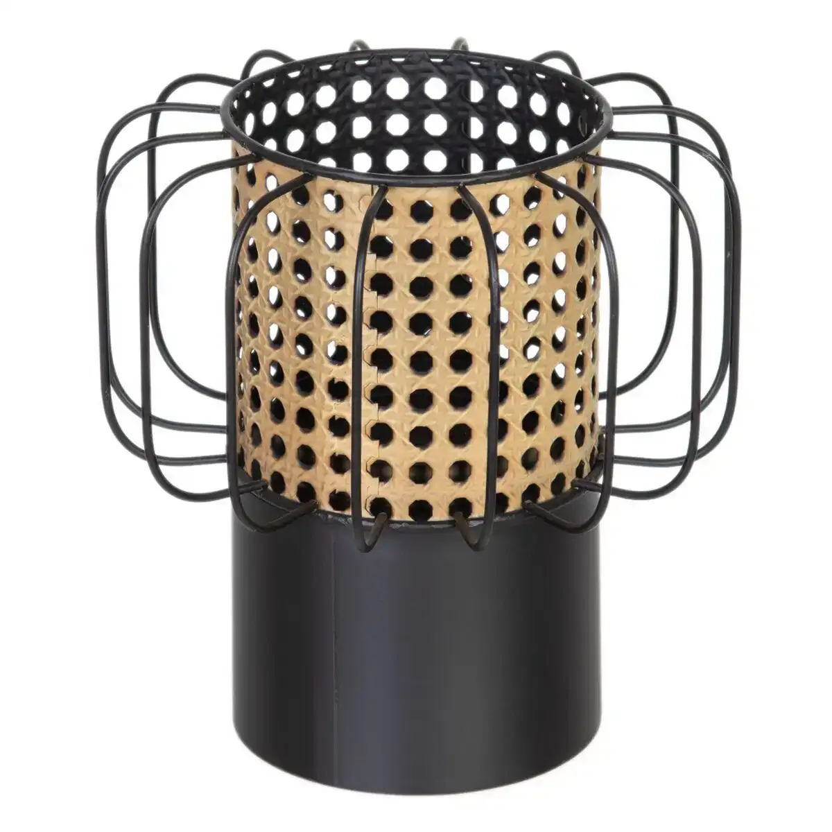 Bougeoir 20 x 20 x 21 cm naturel noir metal_4644. Entrez dans l'Univers de DIAYTAR SENEGAL - Où Choisir est un Voyage. Explorez notre gamme diversifiée et trouvez des articles qui répondent à tous vos besoins et envies.