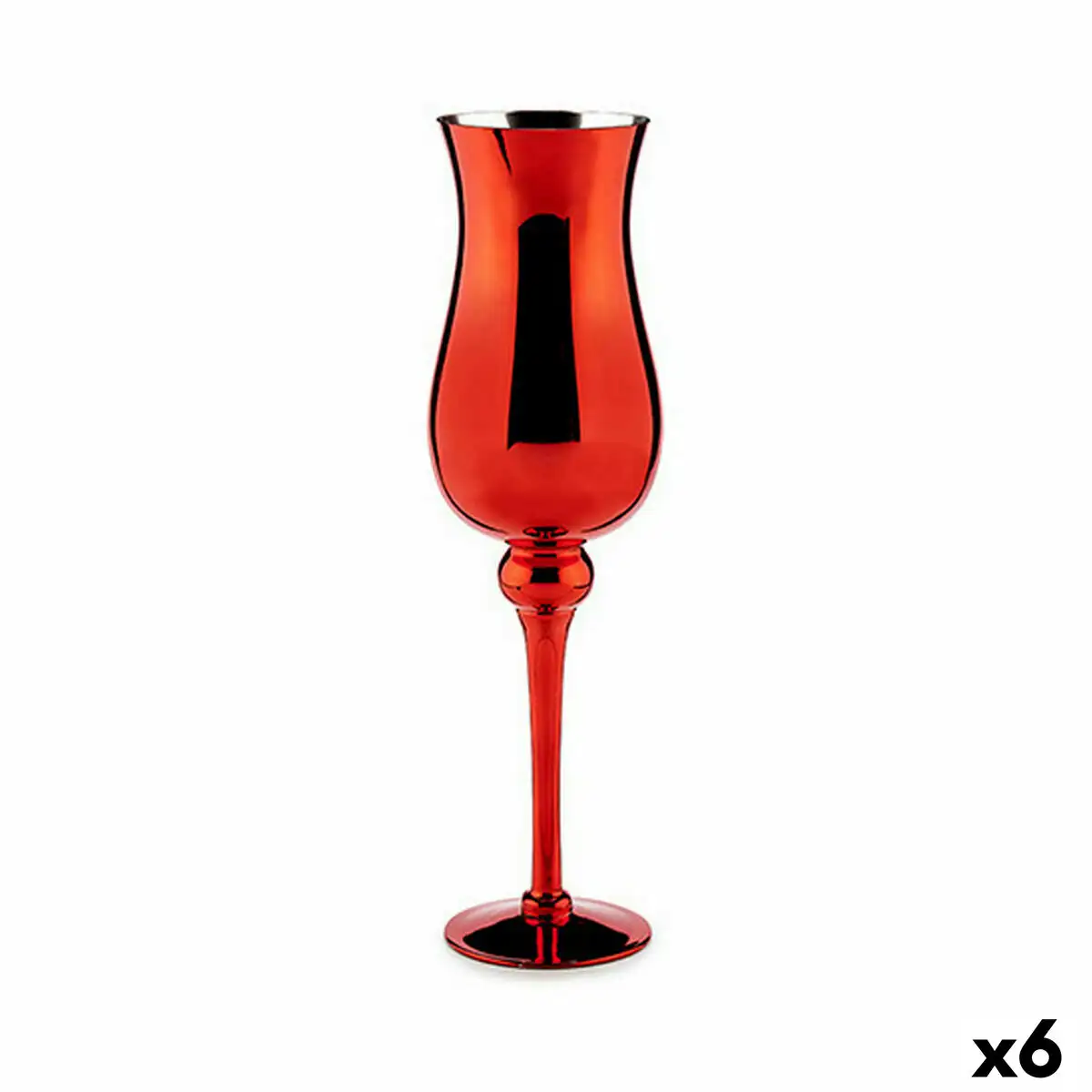Bougeoir verre rouge 13 5 x 4 5 x 13 5 cm 6 unites _1503. DIAYTAR SENEGAL - Votre Destination Shopping de Choix. Explorez notre boutique en ligne et découvrez des trésors qui reflètent votre style et votre passion pour l'authenticité.