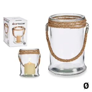 Bougeoir verre transparent verre_6099. DIAYTAR SENEGAL - L'Art de Vivre le Shopping Authentique. Découvrez notre boutique en ligne et trouvez des produits qui célèbrent la culture et l'héritage du Sénégal.