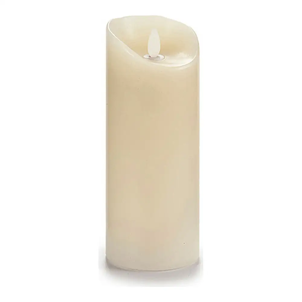 Bougie led creme plastique cire 10 x 21 5 x 10 cm_8312. DIAYTAR SENEGAL - Là où Chaque Produit est une Trouvaille Unique. Découvrez notre boutique en ligne et trouvez des articles qui vous distinguent par leur originalité.