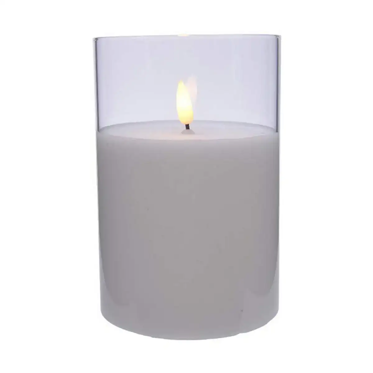 Bougie led decoris blanc o 10 x 15 cm _8027. Bienvenue sur DIAYTAR SENEGAL - Où Chaque Produit a son Charme. Explorez notre sélection minutieuse et trouvez des articles qui vous séduisent et vous inspirent.