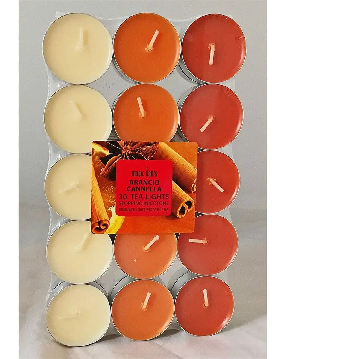 Bougies parfumees magic lights orange canelle cire_4510. DIAYTAR SENEGAL - Où Choisir Devient une Expérience Personnalisée. Explorez notre boutique en ligne pour découvrir des produits qui s'adaptent à votre style et à votre essence.