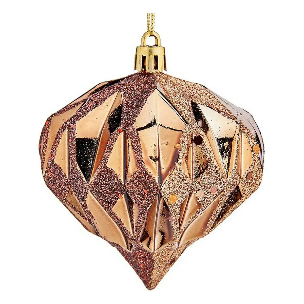 Boules de noel diamant o 8 cm marron plastique 8 x 9 x 8 cm_3670. Bienvenue sur DIAYTAR SENEGAL - Votre Destination Shopping à la Sénégalaise. Explorez notre boutique en ligne et découvrez une gamme variée de produits qui capturent l'esprit du Sénégal.