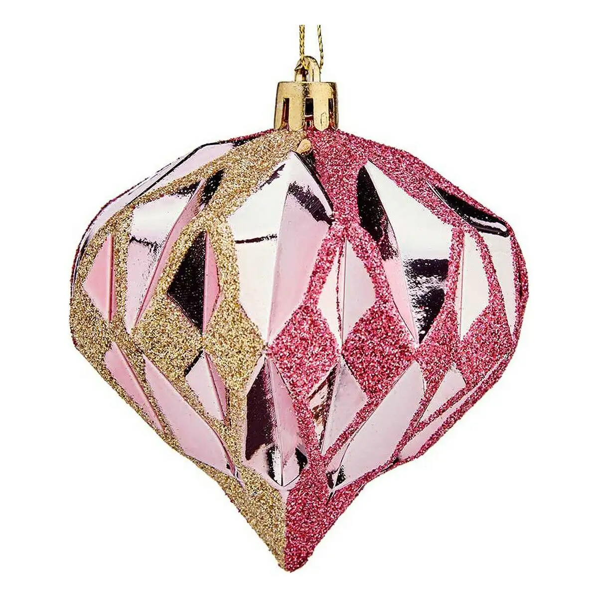 Boules de noel diamant o 8 cm rose dore plastique 8 x 9 x 8 cm_9895. DIAYTAR SENEGAL - Où Chaque Sélection Vous Parle. Parcourez nos catégories et découvrez des produits qui reflètent vos passions et vos besoins, pour un shopping personnel et inspirant.