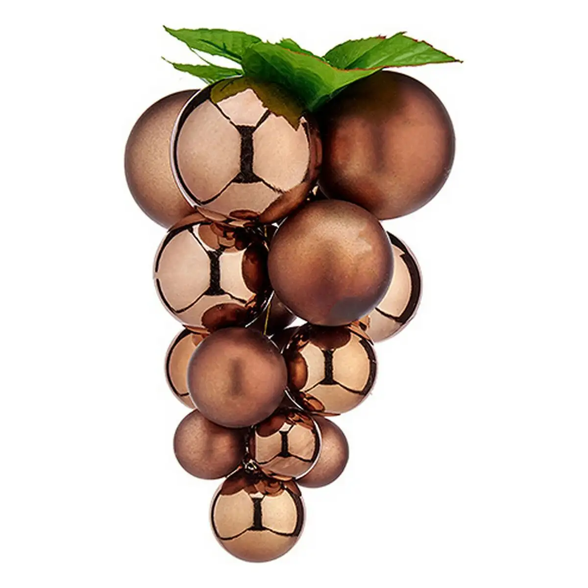 Boules de noel moyen raisins marron plastique 18 x 18 x 28 cm_9752. DIAYTAR SENEGAL - Là où le Shopping devient une Fête des Sens. Plongez dans notre univers et choisissez des produits qui éveillent votre goût pour l'esthétique et l'authenticité.