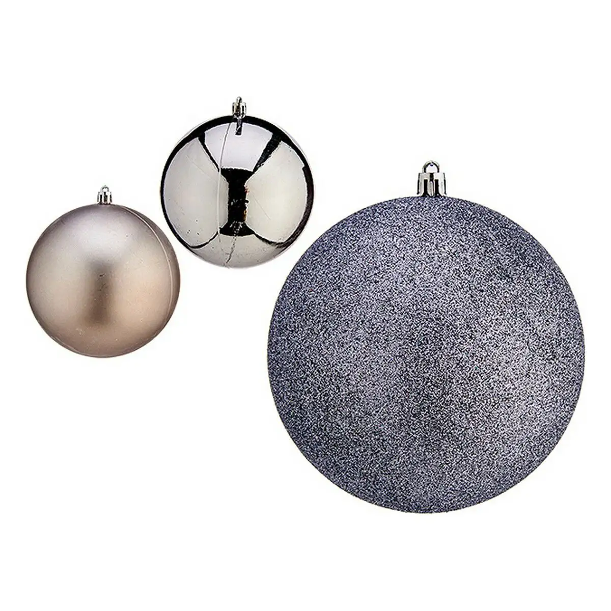 Boules de noel o 12 cm argente plastique 12 x 13 x 12 cm_4460. DIAYTAR SENEGAL - Votre Destination Shopping de Choix. Explorez notre boutique en ligne et découvrez des trésors qui reflètent votre style et votre passion pour l'authenticité.