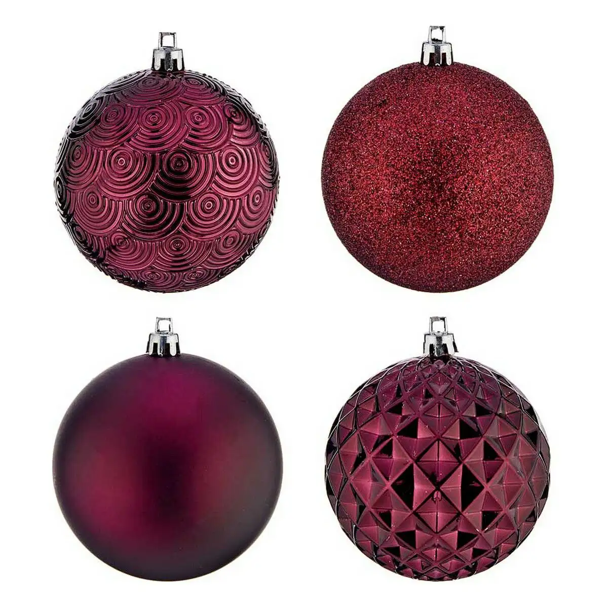 Boules de noel o 8 cm 25 unites violet pvc_3630. Entrez dans l'Univers de DIAYTAR SENEGAL - Où la Tradition S'unit à la Modernité. Explorez notre sélection pour trouver des produits qui allient héritage et innovation.