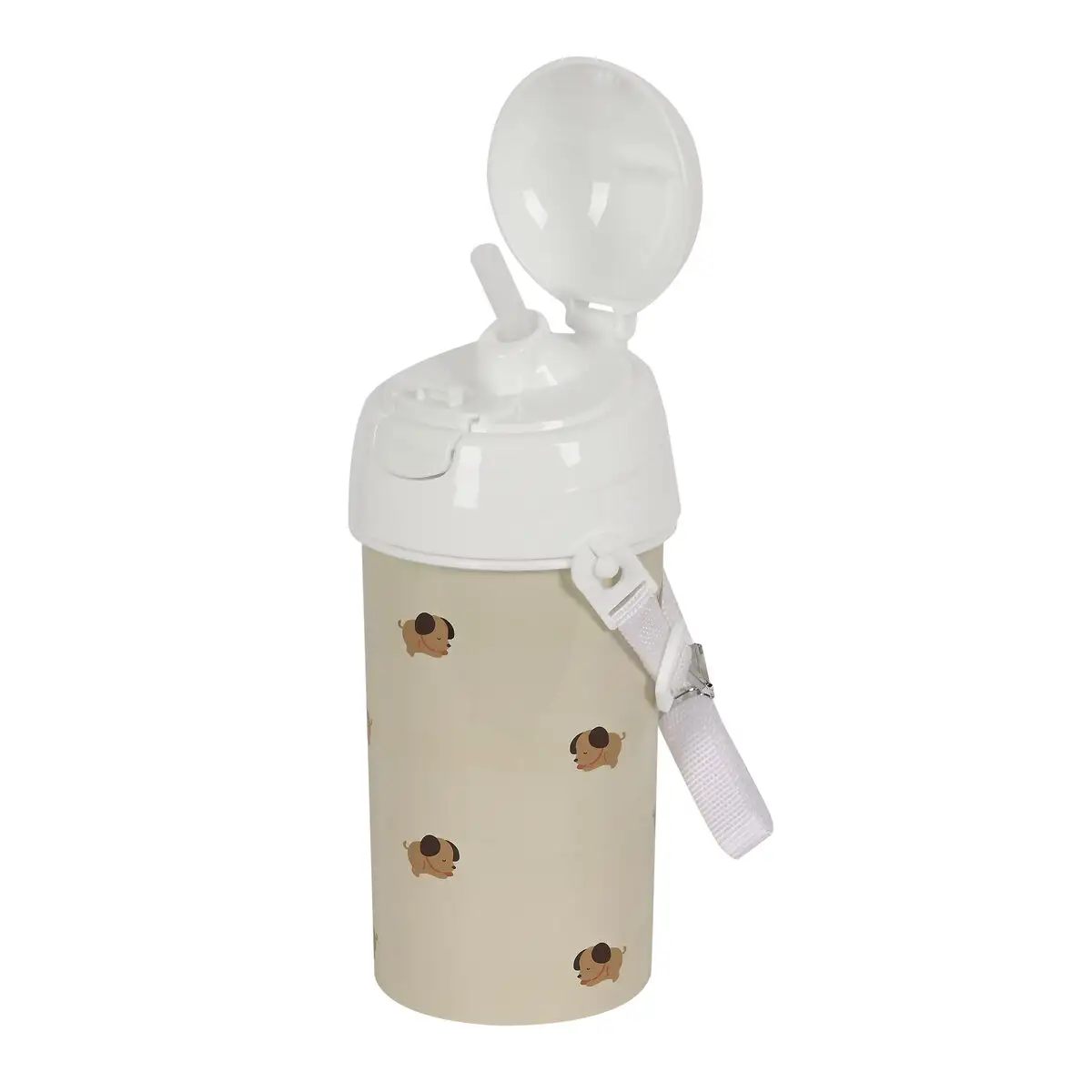 Bouteille avec couvercle et paille safta puppy beige pvc 500 ml_7847. Entrez dans le Monde de DIAYTAR SENEGAL - Où la Satisfaction est la Priorité. Explorez notre sélection pensée pour vous offrir une expérience de shopping qui va au-delà de vos attentes.