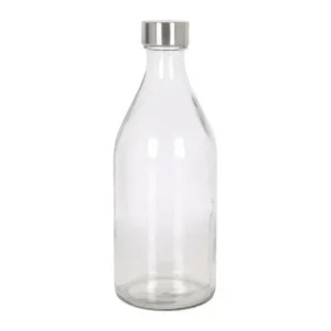Bouteille en verre transparent 1 l_5324. Bienvenue chez DIAYTAR SENEGAL - Votre Destination Shopping Complète! Découvrez une boutique en ligne généraliste au Sénégal offrant une vaste gamme de produits, allant des vêtements aux gadgets électroniques, en passant par l'artisanat local.