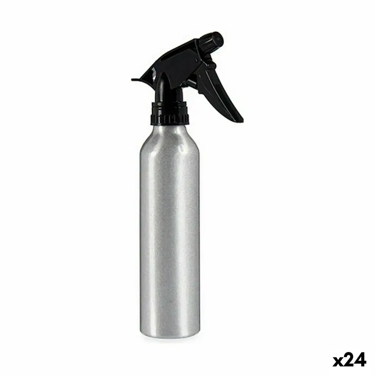 Bouteille pulverisatrice noir argente aluminium 300 ml 24 unites _2687. DIAYTAR SENEGAL - Là où les Rêves de Shopping Deviennent Réalité. Naviguez à travers notre catalogue diversifié et choisissez parmi une variété d'articles qui feront de votre shopping une expérience inoubliable.