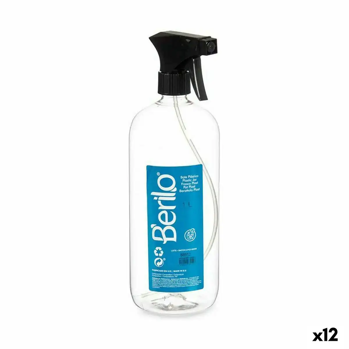 Bouteille pulverisatrice noir transparent plastique 1 l 12 unites _4611. DIAYTAR SENEGAL - Où Choisir est un Acte d'Amour pour le Sénégal. Explorez notre boutique en ligne et choisissez des articles qui célèbrent la culture et l'artisanat du pays.