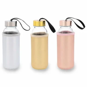 Bouteille quid quidate multicouleur verre 300 ml_2140. DIAYTAR SENEGAL - L'Art de Vivre le Shopping Inspiré. Parcourez notre catalogue et choisissez des produits qui reflètent votre passion pour la beauté et l'authenticité.