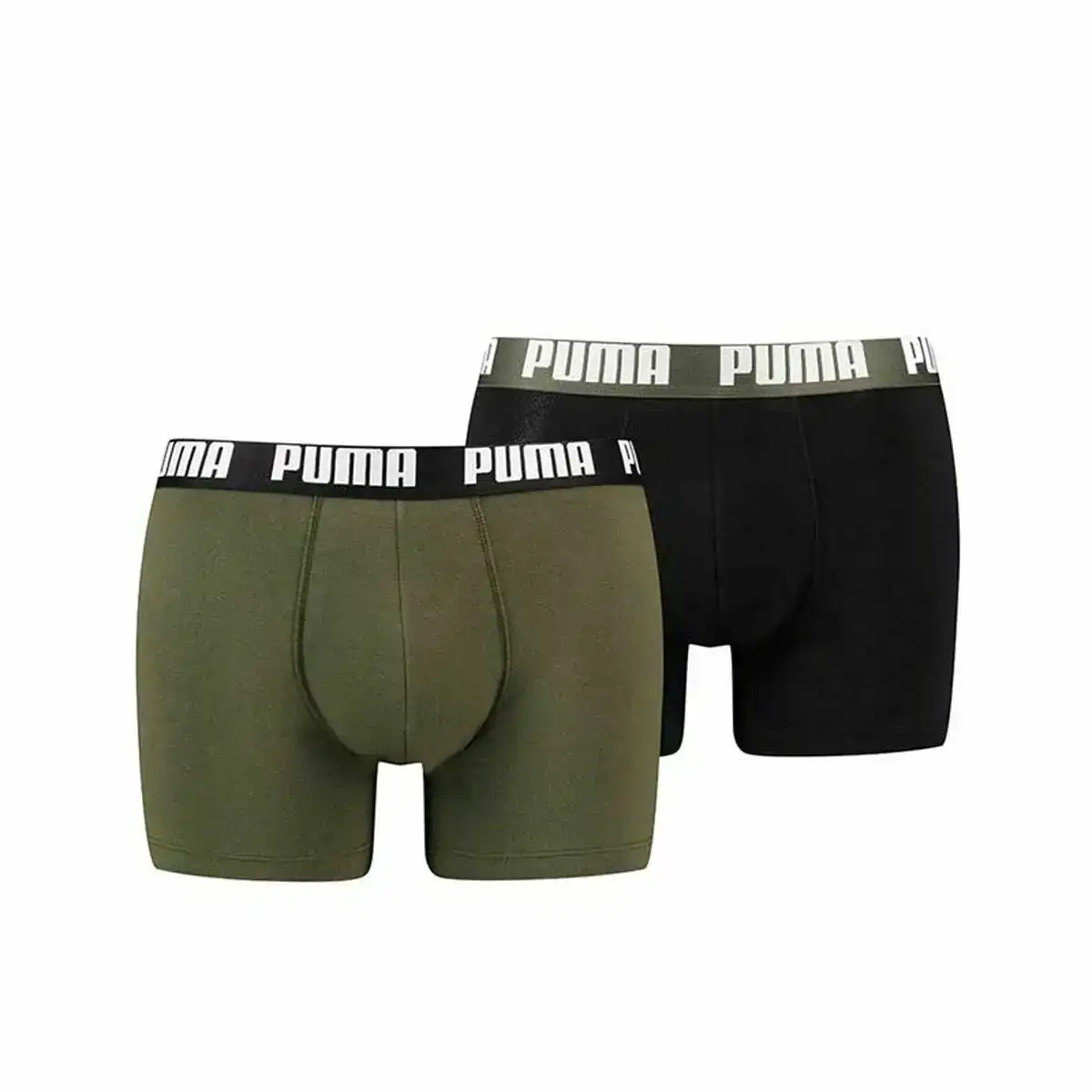 Boxer pour homme puma noir vert 2 pieces_1177. Bienvenue chez DIAYTAR SENEGAL - Où Chaque Achat est un Geste d'Amour. Découvrez notre sélection minutieuse et choisissez des articles qui témoignent de votre passion.