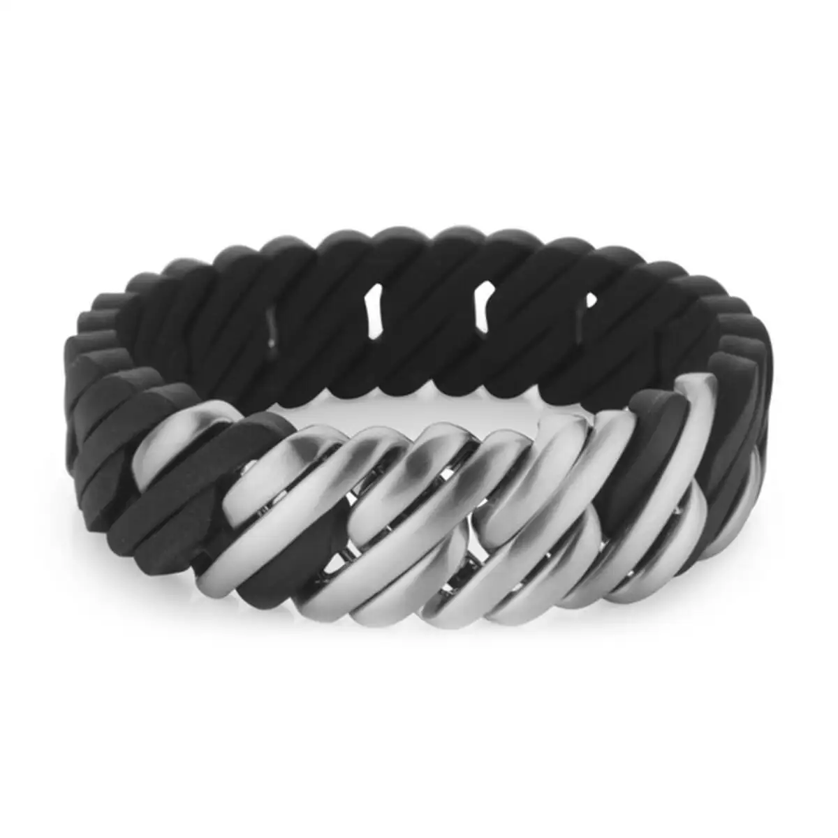 Bracelet femme therubz 07 100 25 noir silicone acier inoxydable argente_6029. Bienvenue sur DIAYTAR SENEGAL - Votre Évasion Shopping Personnalisée. Parcourez notre collection unique et trouvez des articles qui reflètent votre style et votre individualité.