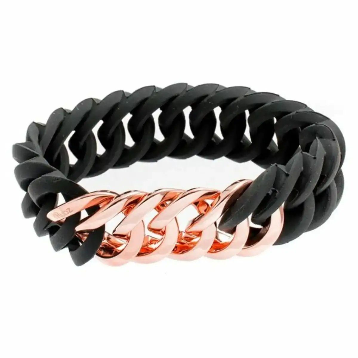Bracelet therubz 100176 noir rose silicone acier inoxydable rose acier silicone_3162. DIAYTAR SENEGAL - Où Choisir est une Célébration de l'Artisanat Local. Découvrez notre boutique en ligne et choisissez des produits qui incarnent la passion des artisans sénégalais.