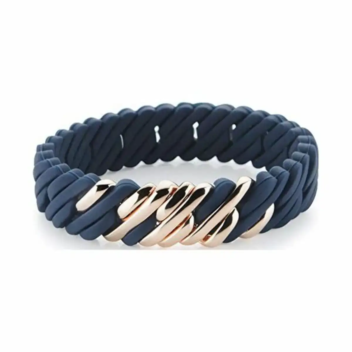 Bracelet therubz 100409 blanc silicone acier inoxydable argente acier silicone 15 mm _1422. DIAYTAR SENEGAL - Là où le Chic Rencontre la Tradition. Naviguez à travers notre catalogue et choisissez des produits qui équilibrent l'élégance intemporelle et l'innovation moderne.