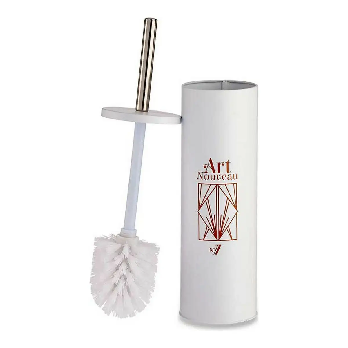 Brosse de salle de wc art nouveau acier plastique 9 5 x 37 5 x 9 5 cm _5042. DIAYTAR SENEGAL - L'Art de Vivre l'Élégance Accessible. Parcourez notre gamme variée et choisissez des produits qui ajoutent une touche de sophistication à votre style.