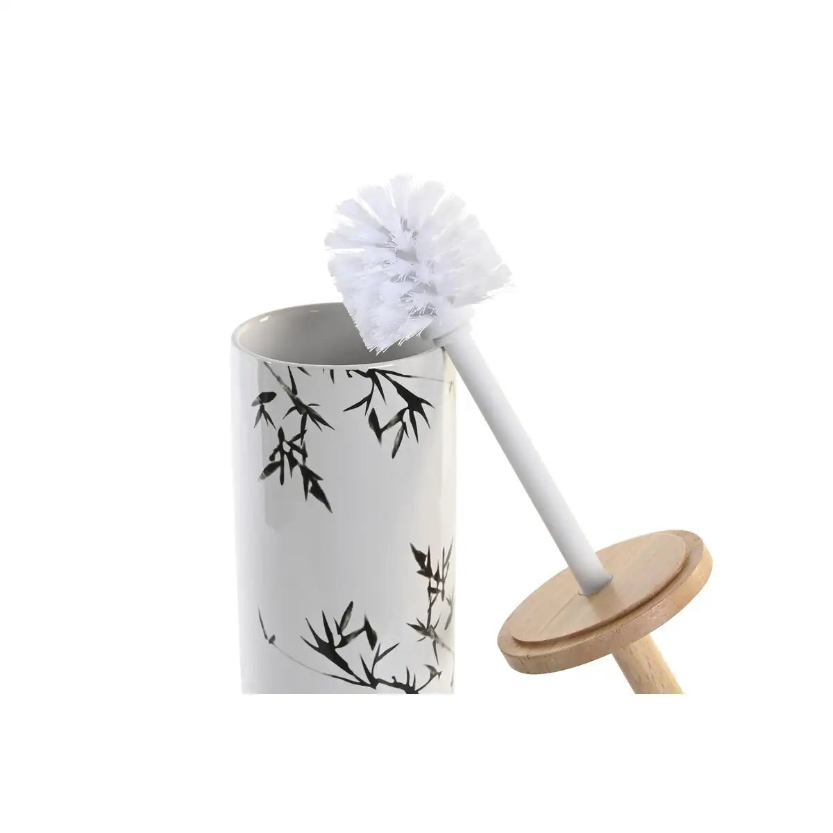 DKD Home Decor - Brosse de salle de wc DKD Home Decor Blanc Gris