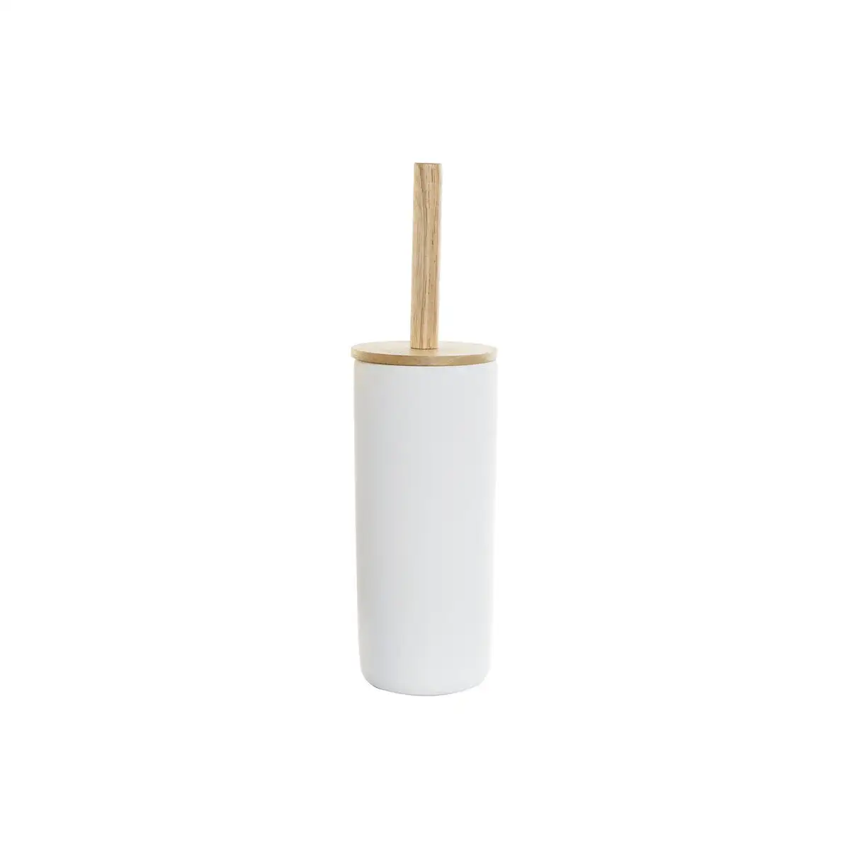 Brosse de salle de wc dkd home decor 10 x 10 x 38 cm naturel blanc gres_7879. DIAYTAR SENEGAL - Où Chaque Produit est une Histoire à Raconter. Découvrez notre sélection de produits qui vous permettent de créer votre propre récit à travers vos achats.