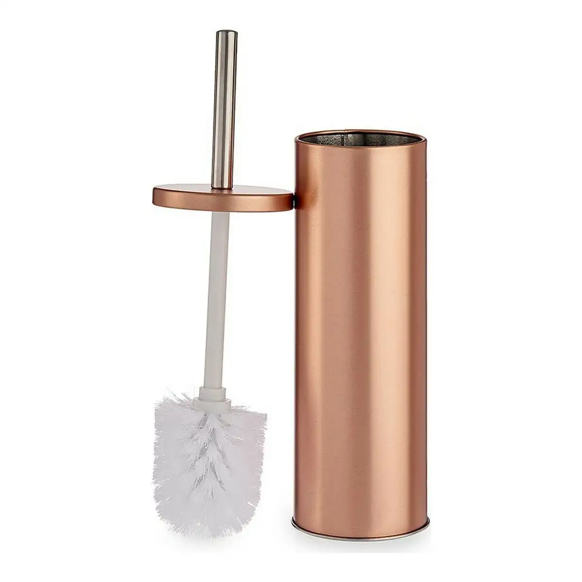 Brosse de salle de wc metal cuivre plastique 10 2 x 38 x 10 2 cm _3758. DIAYTAR SENEGAL - L'Univers de l'Élégance Accessible. Plongez dans notre catalogue et choisissez des produits qui allient sophistication et accessibilité pour un shopping exquis.