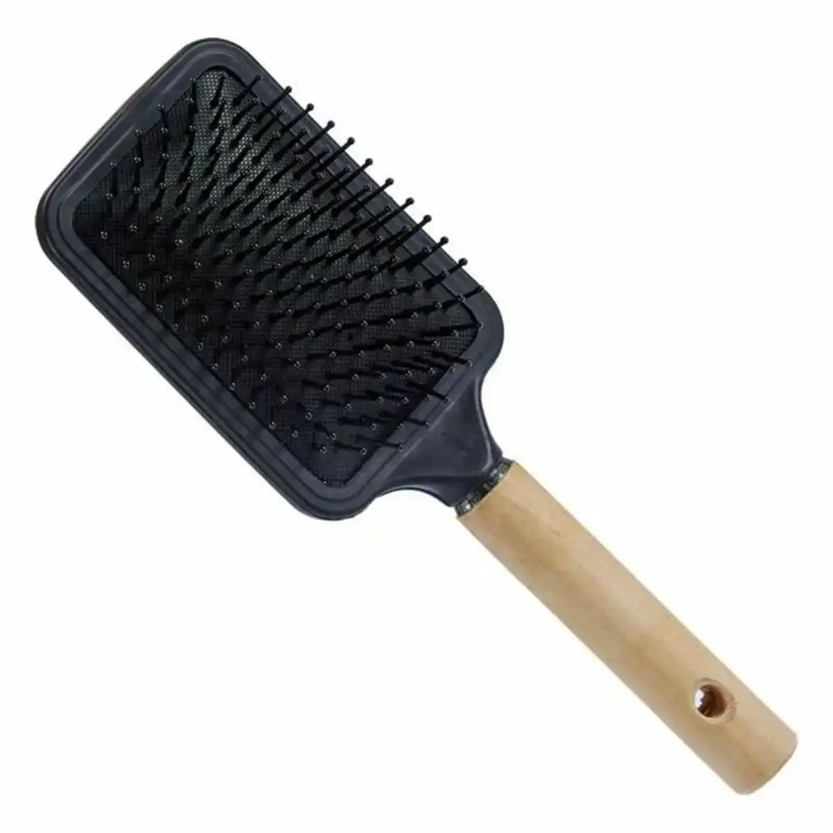 Brosse demelante noir bois marron plastique_2701. DIAYTAR SENEGAL - Votre Passage vers la Découverte. Explorez notre boutique en ligne pour trouver des trésors qui vous attendent, du traditionnel à l'avant-garde.