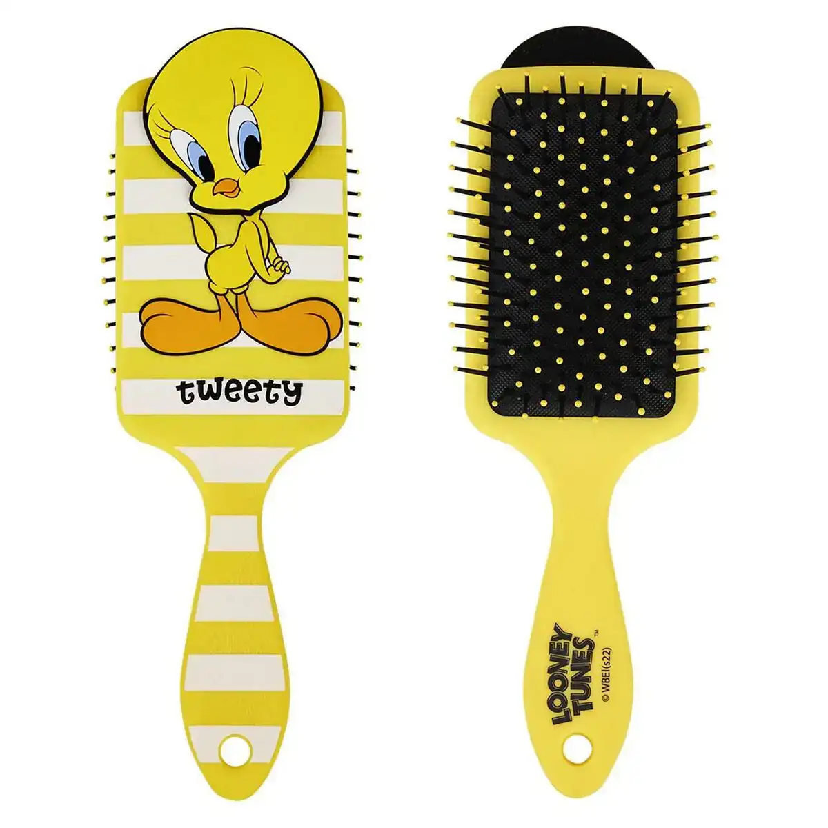 Brosse looney tunes jaune_3061. DIAYTAR SENEGAL - Votre Paradis Shopping au Cœur du Sénégal. Explorez notre boutique en ligne et découvrez des produits conçus pour enchanter chaque aspect de votre vie.