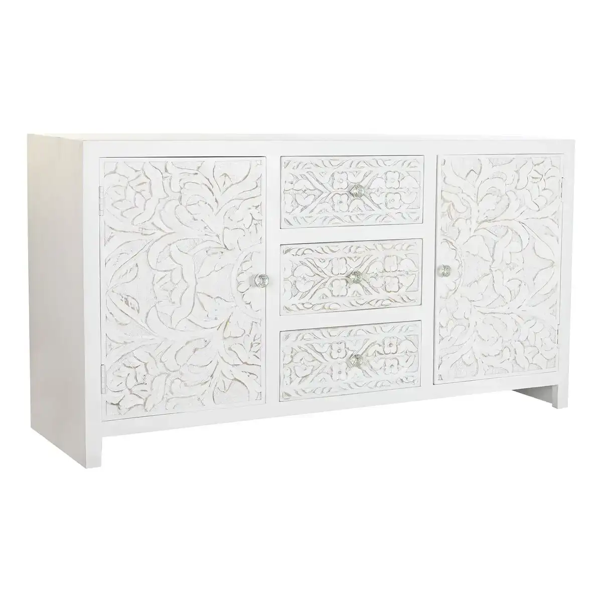 Buffet dkd home decor 142 x 40 x 75 cm 142 x 41 x 77 cm blanc bois de manguier_9649. DIAYTAR SENEGAL - Votre Source de Découvertes Shopping. Découvrez des trésors dans notre boutique en ligne, allant des articles artisanaux aux innovations modernes.