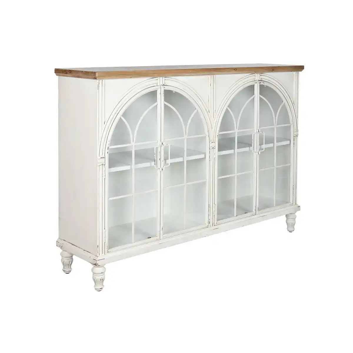 Buffet dkd home decor 150 x 36 x 104 cm sapin verre naturel blanc_2323. Bienvenue sur DIAYTAR SENEGAL - Où Choisir est un Voyage Passionnant. Plongez dans notre catalogue et trouvez des produits qui révèlent la diversité et la beauté du Sénégal.