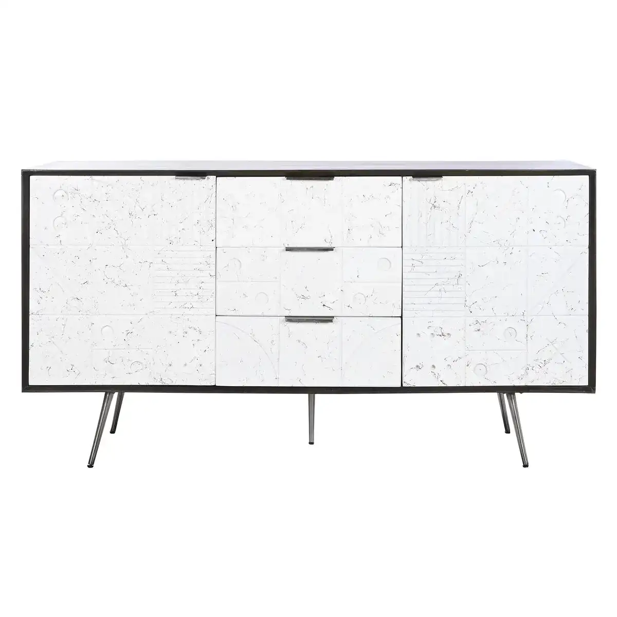 Buffet dkd home decor 150 x 43 x 80 cm blanc brun fonce bois de manguier_1489. DIAYTAR SENEGAL - Là où les Rêves de Shopping Deviennent Réalité. Naviguez à travers notre catalogue diversifié et choisissez parmi une variété d'articles qui feront de votre shopping une expérience inoubliable.
