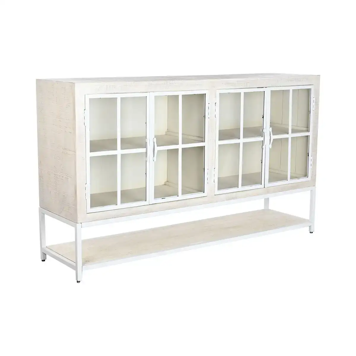 Buffet dkd home decor 170 x 45 x 100 cm metal blanc bois de manguier_6458. Bienvenue chez DIAYTAR SENEGAL - Où Choisir est une Invitation au Voyage. Explorez notre boutique en ligne et découvrez des produits qui vous transportent dans l'univers du Sénégal.