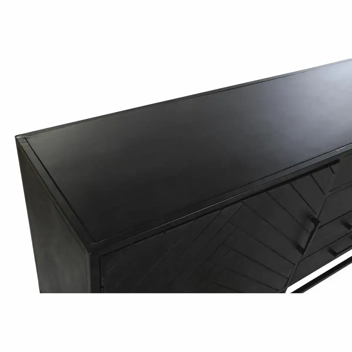 Buffet dkd home decor 210 x 45 x 75 cm noir metal bois de manguier_5655. DIAYTAR SENEGAL - Votre Destination pour un Shopping Réfléchi. Découvrez notre gamme variée et choisissez des produits qui correspondent à vos valeurs et à votre style de vie.