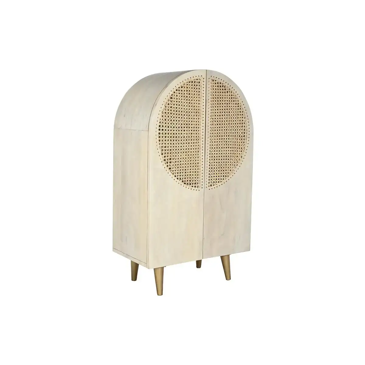 Buffet dkd home decor 80 x 45 x 140 cm naturel blanc bois de manguier_4710. DIAYTAR SENEGAL - Votre Destination Shopping d'Exception. Parcourez nos rayons virtuels et choisissez des produits qui incarnent l'excellence et la diversité.