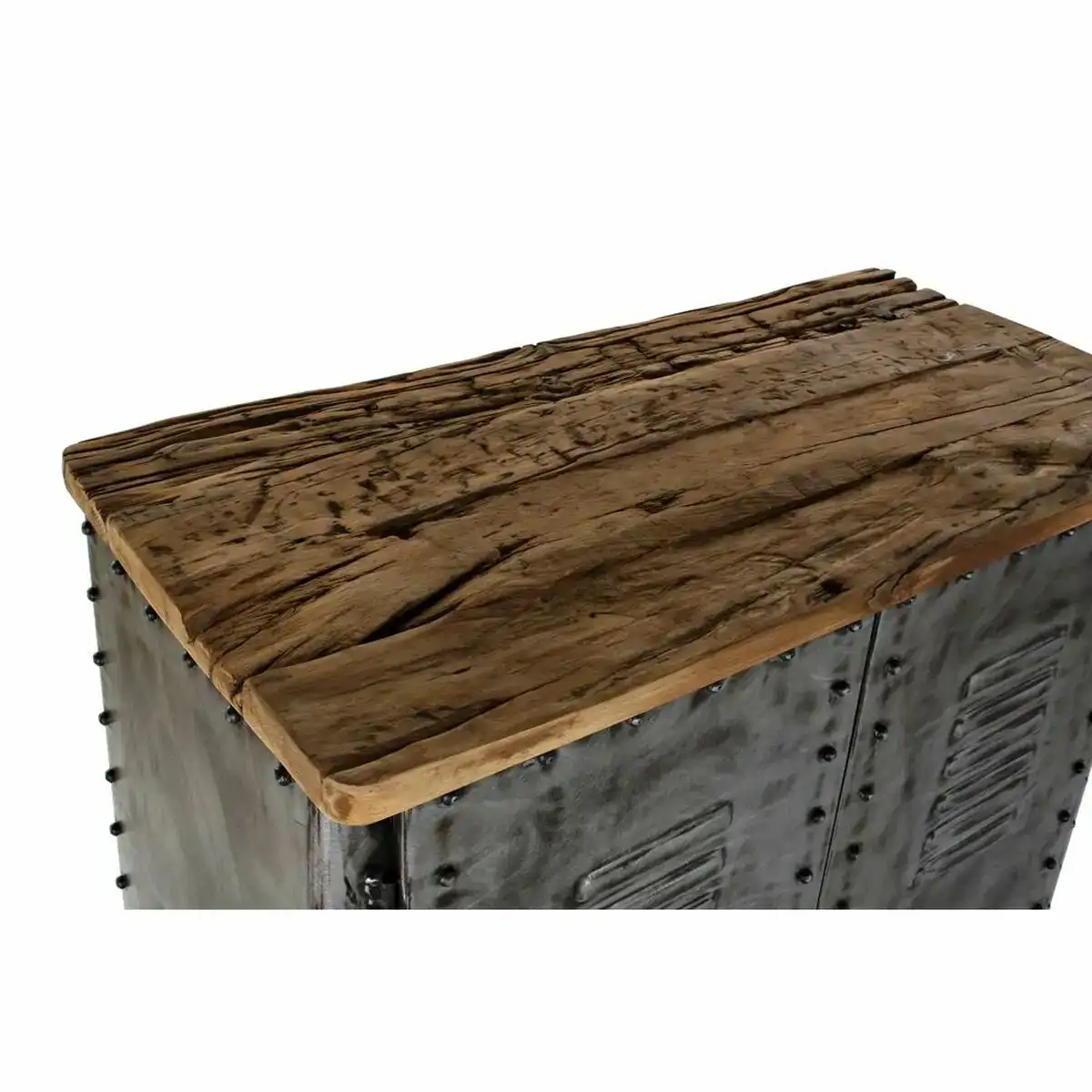 Buffet dkd home decor 83 x 40 x 102 cm gris metal bois marron_2737. DIAYTAR SENEGAL - Votre Destination pour un Shopping Éclairé. Parcourez notre boutique en ligne pour découvrir des produits de qualité qui embelliront votre quotidien.