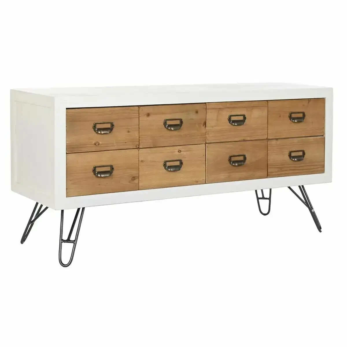 Buffet dkd home decor blanc 120 x 40 x 59 cm sapin naturel metal_4004. DIAYTAR SENEGAL - Votre Plateforme Shopping de Confiance. Naviguez à travers nos rayons et choisissez des produits fiables qui répondent à vos besoins quotidiens.