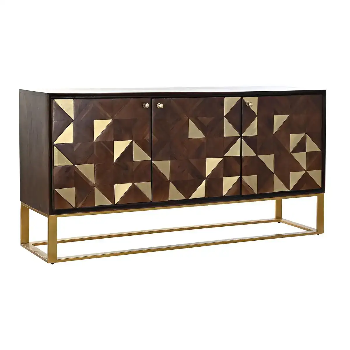 Buffet dkd home decor blanc marron noir multicouleur brun fonce metal bois de manguier 142 x 35 x 72 cm_9996. DIAYTAR SENEGAL - Votre Source de Découvertes Shopping. Découvrez des trésors dans notre boutique en ligne, allant des articles artisanaux aux innovations modernes.