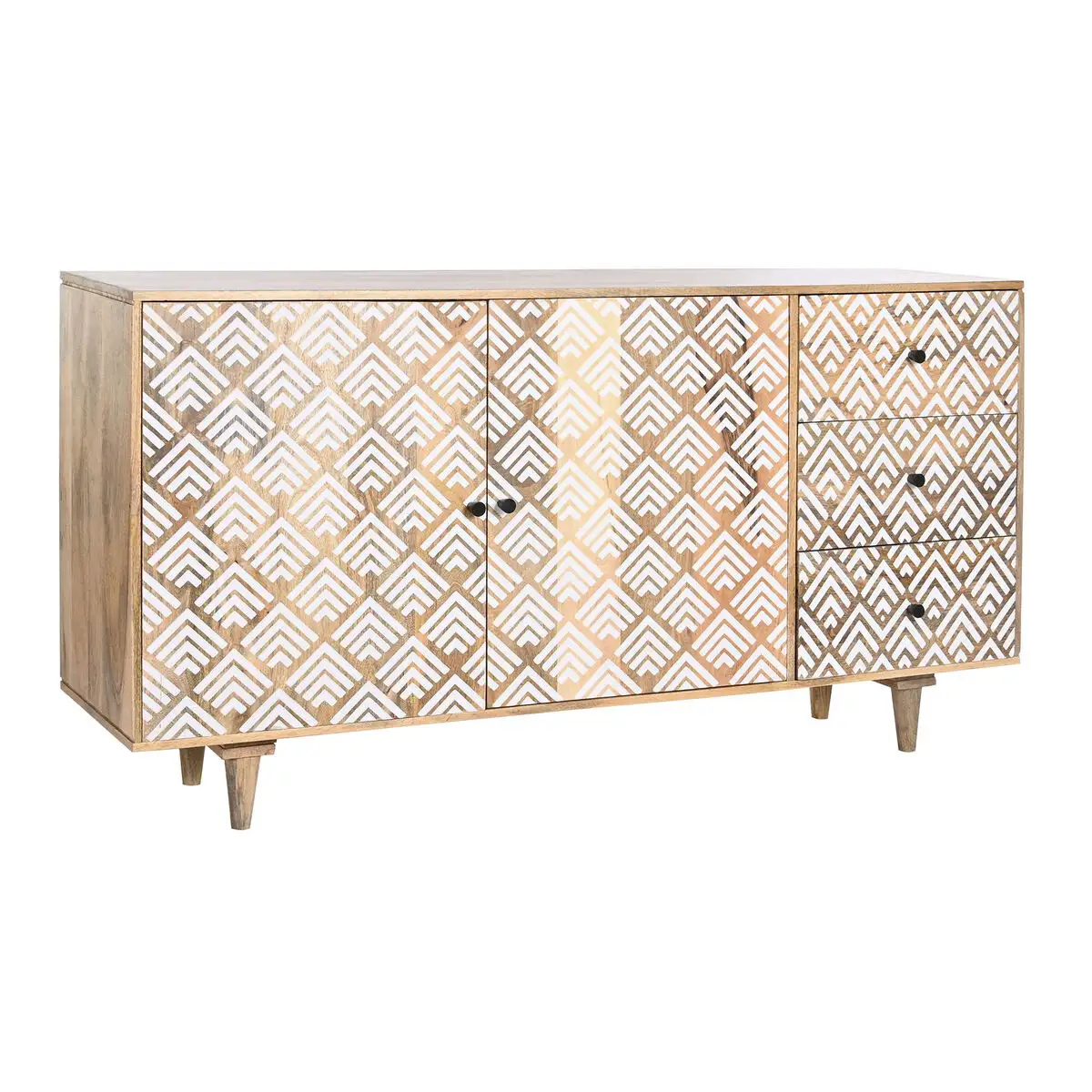 Buffet dkd home decor naturel blanc bois de manguier 160 x 40 x 85 cm _5281. Bienvenue chez DIAYTAR SENEGAL - Votre Plateforme Shopping pour Tous. Découvrez un large éventail de produits qui célèbrent la diversité et la beauté du Sénégal.