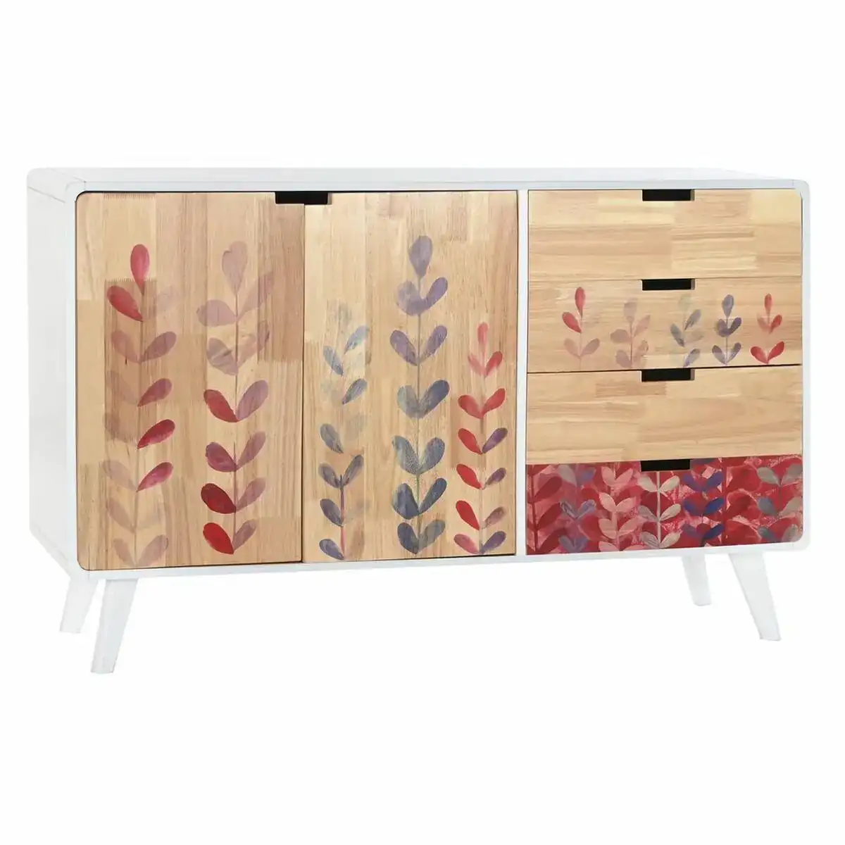 Buffet dkd home decor naturel bois d hevea blanc bordeaux 120 x 30 x 75 cm_9613. DIAYTAR SENEGAL - Votre Passage vers l'Éclat et la Beauté. Explorez notre boutique en ligne et trouvez des produits qui subliment votre apparence et votre espace.