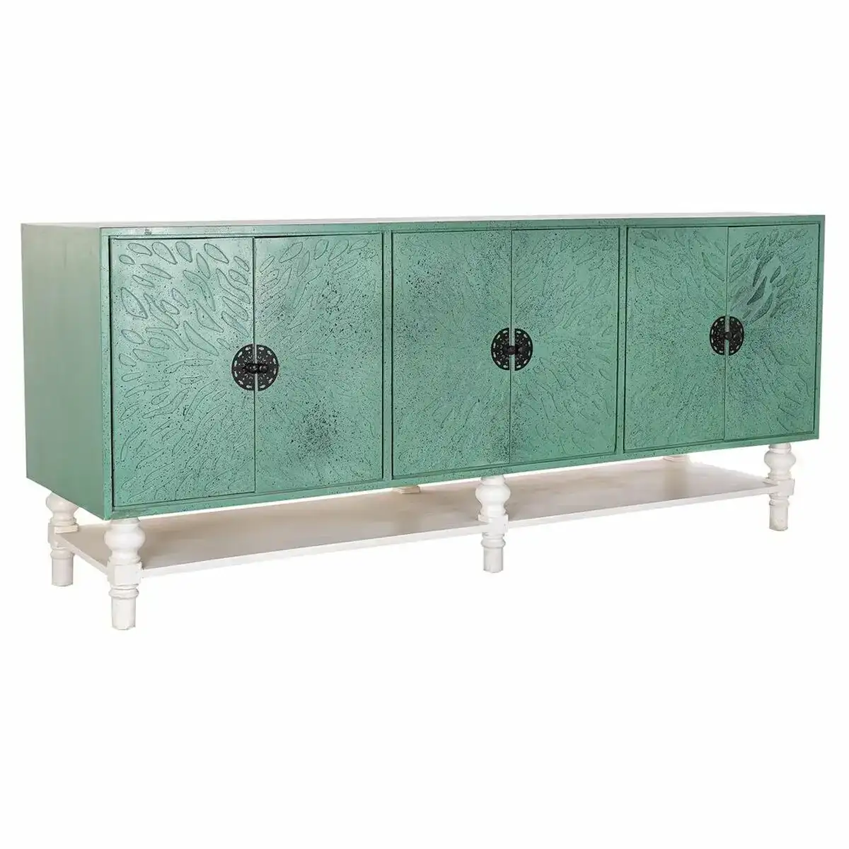 Buffet dkd home decor turquoise bois metal 200 x 55 x 85 cm_5161. DIAYTAR SENEGAL - Votre Portail Vers l'Élégance Accessible. Parcourez notre boutique en ligne pour découvrir des produits qui incarnent le luxe à des prix abordables.