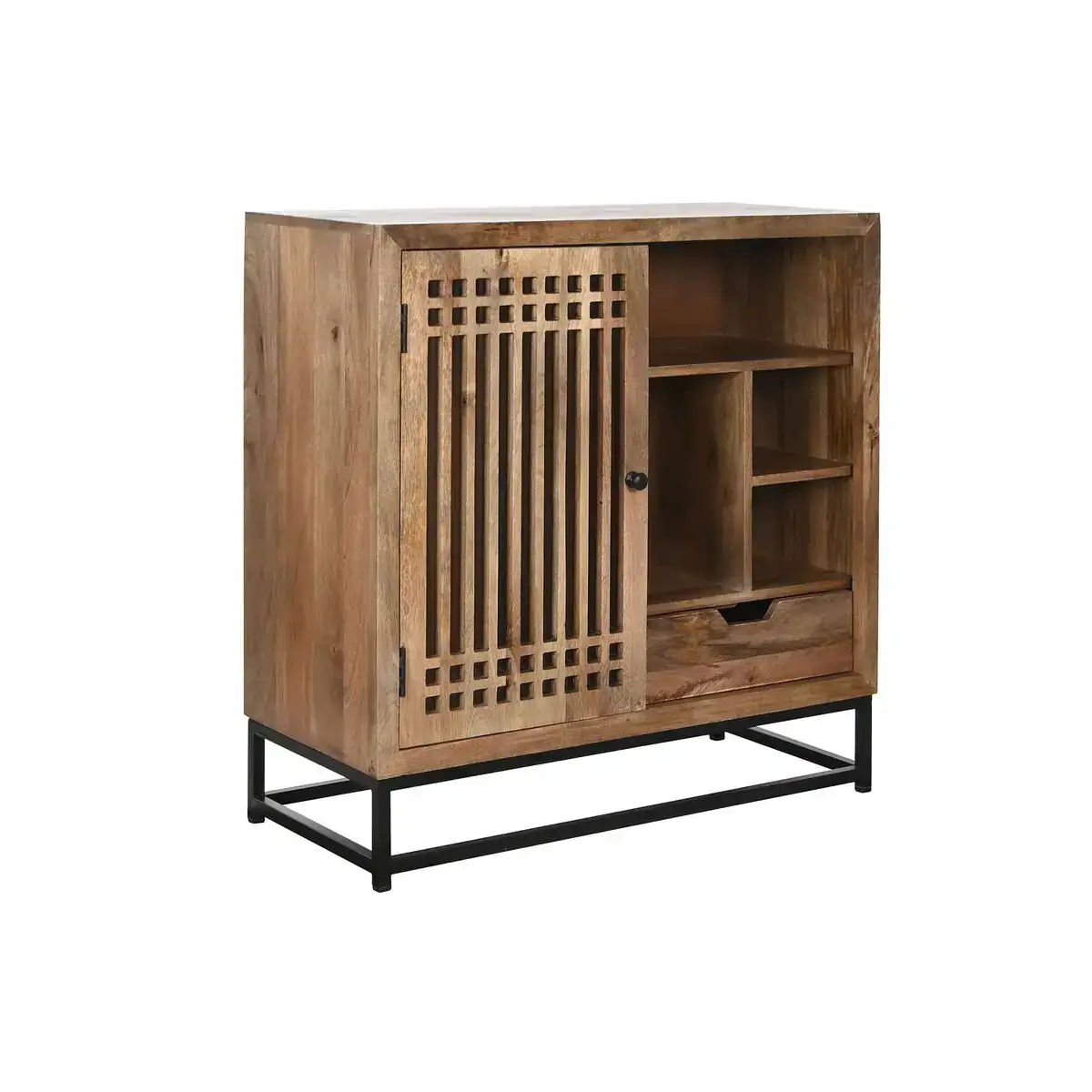 Buffet dkd home decor verre bois de manguier 90 x 40 x 90 cm_7196. DIAYTAR SENEGAL - Votre Destination Shopping d'Exception. Parcourez nos rayons virtuels et choisissez des produits qui incarnent l'excellence et la diversité.