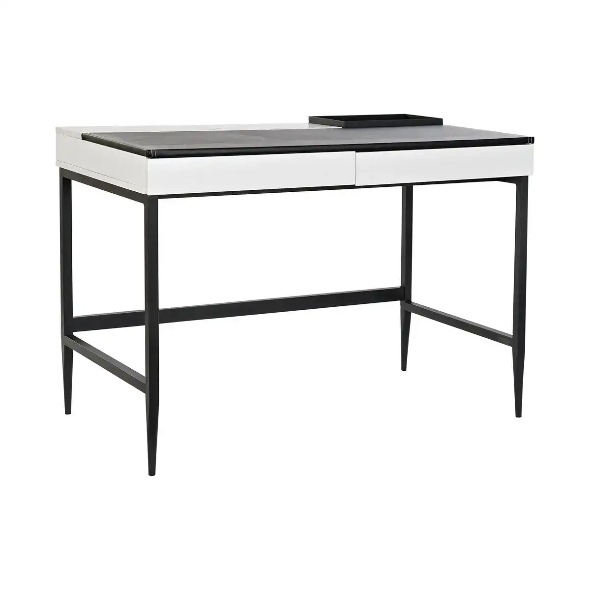 Bureau dkd home decor noir metal mdf blanc pu 110 x 55 x 76 cm _7943. Bienvenue sur DIAYTAR SENEGAL - Où Chaque Produit a son Histoire. Découvrez notre sélection unique et choisissez des articles qui racontent la richesse culturelle et artistique du Sénégal.
