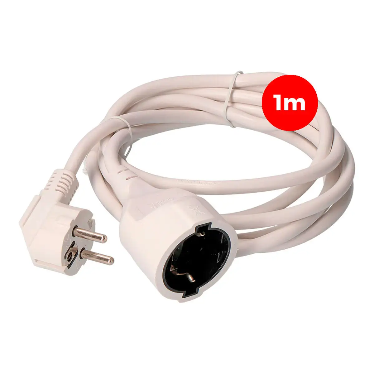 Cable de rallonge edm blanc 1 m 3 x 1 5 mm_8515. DIAYTAR SENEGAL - Où Choisir est une Célébration de l'Artisanat. Explorez notre boutique en ligne et choisissez des articles qui incarnent l'art et le savoir-faire du Sénégal.