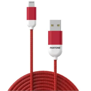 Cable usb vers lightning pantone 1 5 m rouge_5060. DIAYTAR SENEGAL - L'Art de Vivre le Shopping Éthique. Parcourez notre gamme et choisissez des produits qui reflètent notre engagement envers des pratiques durables.