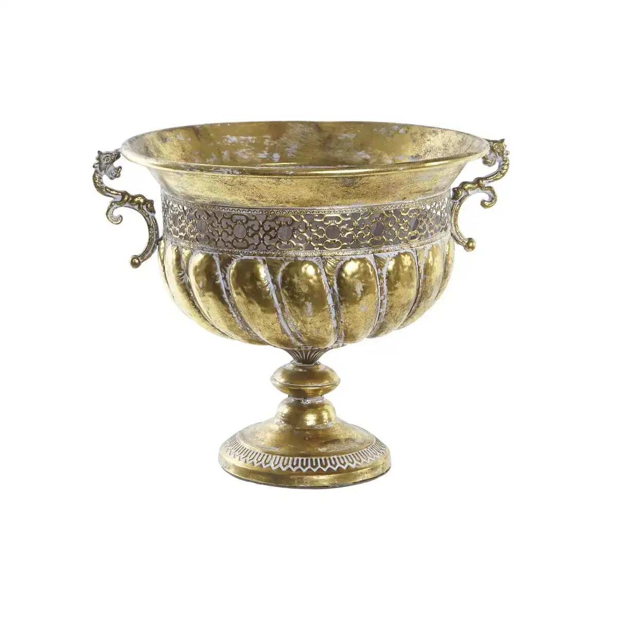 Cache pot dkd home decor doree verre decorative metal 42 5 x 38 5 x 36 5 cm _9494. Entrez dans l'Univers de DIAYTAR SENEGAL - Votre Destination de Shopping Complète. Découvrez des produits qui reflètent la diversité et la richesse culturelle du Sénégal, le tout à portée de clic.