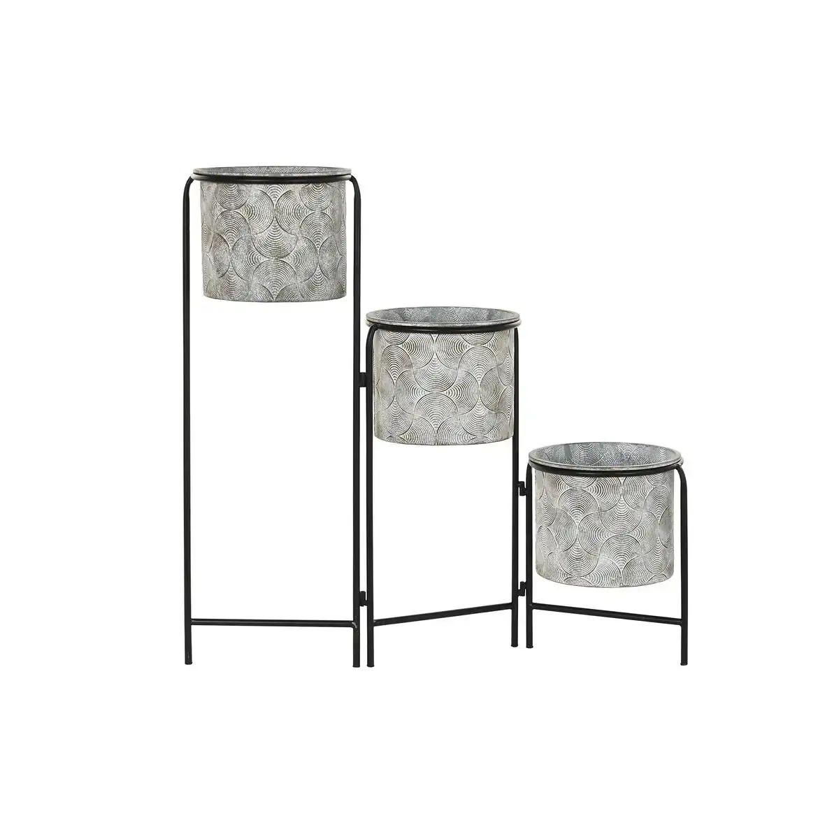 Cache pot dkd home decor gris metal 82 x 25 x 81 cm _5688. DIAYTAR SENEGAL - L'Art de Vivre avec Authenticité. Explorez notre gamme de produits artisanaux et découvrez des articles qui apportent une touche unique à votre vie.